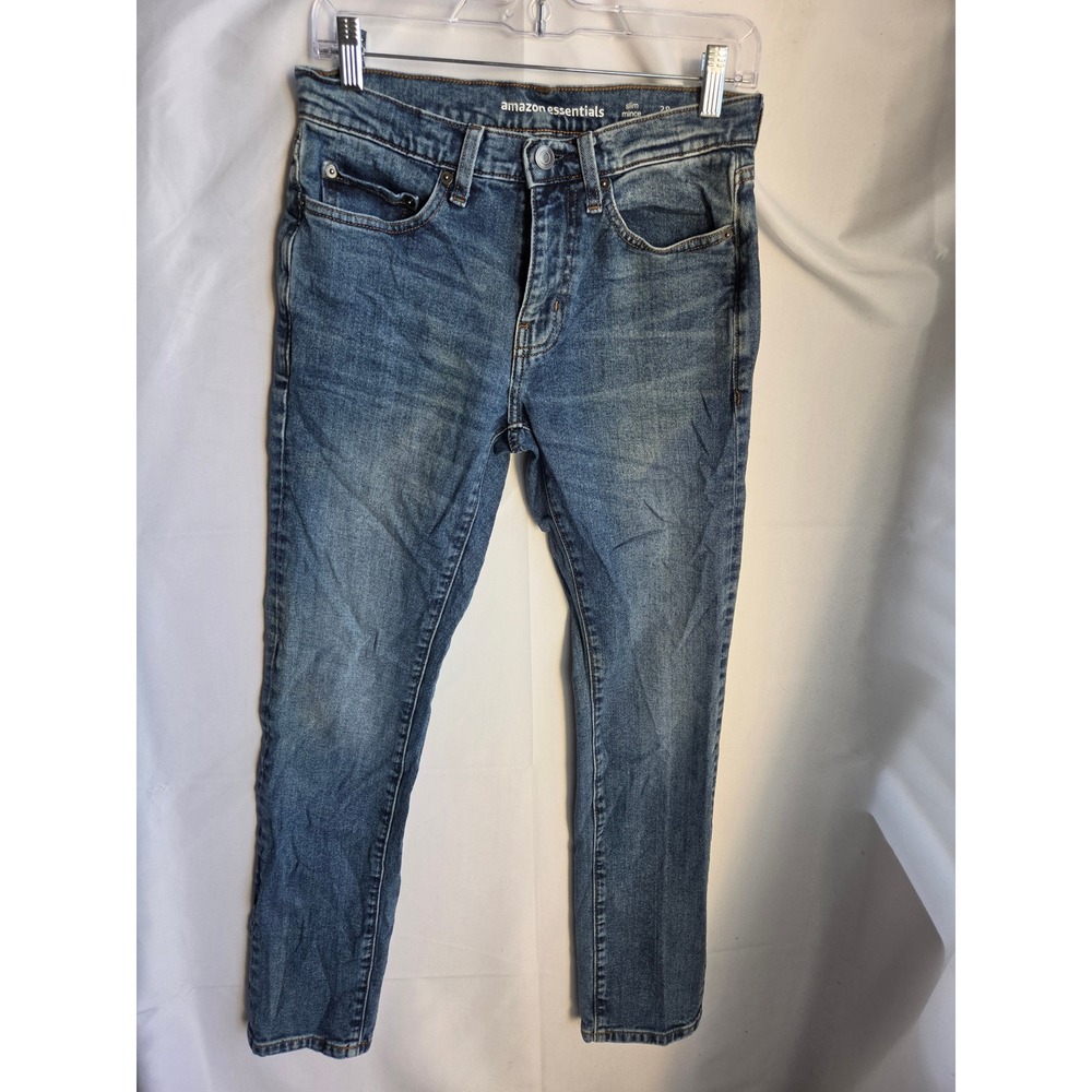 Amazon Essentials Slim Jeans Mens  Blue Medium Wash Slim Mid Straight